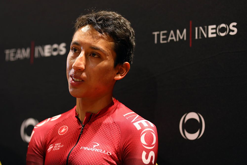 Egan Bernal (Team Ineos) on the second rest day at the Tour de France