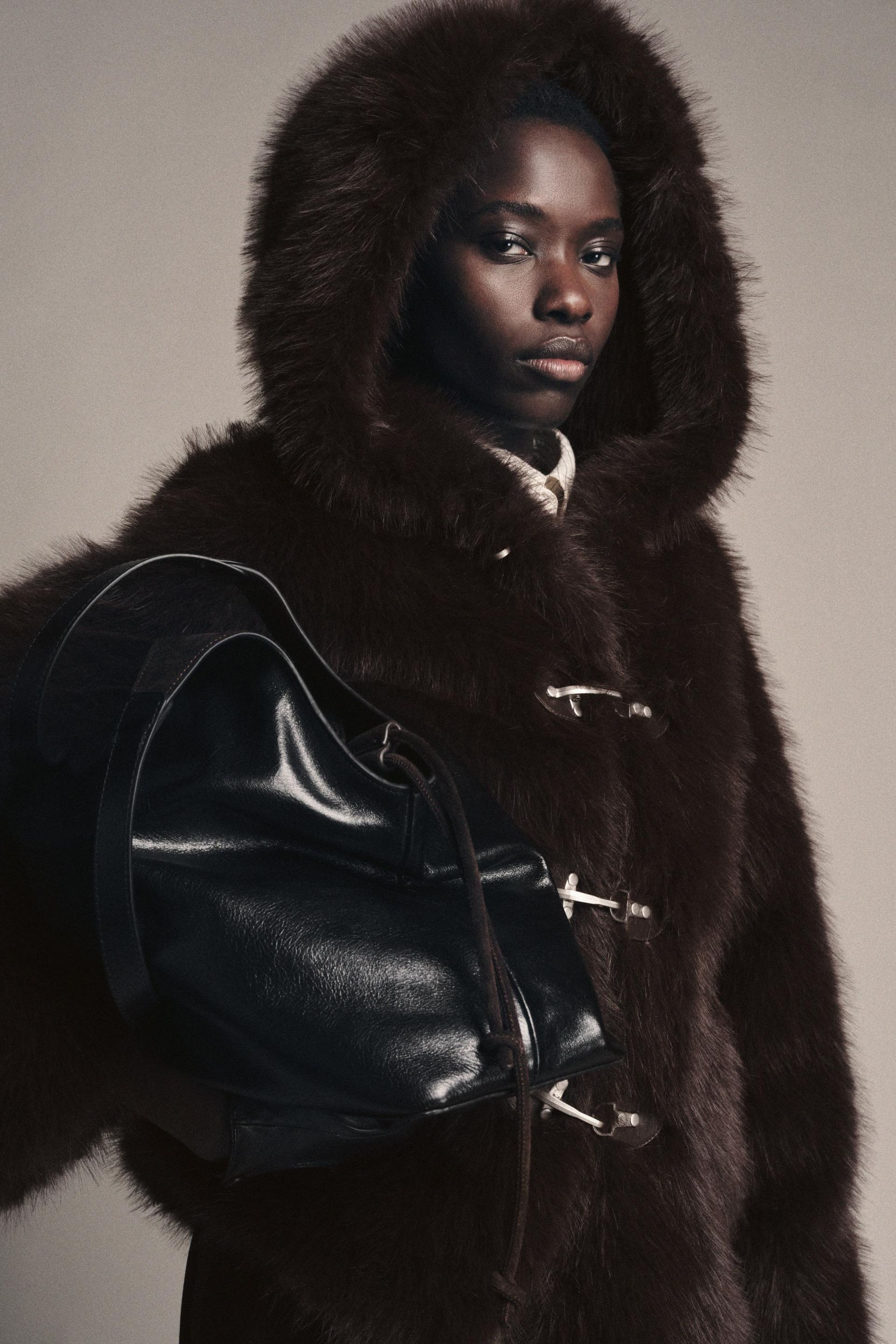 Zw Collection Faux Fur Short Coat