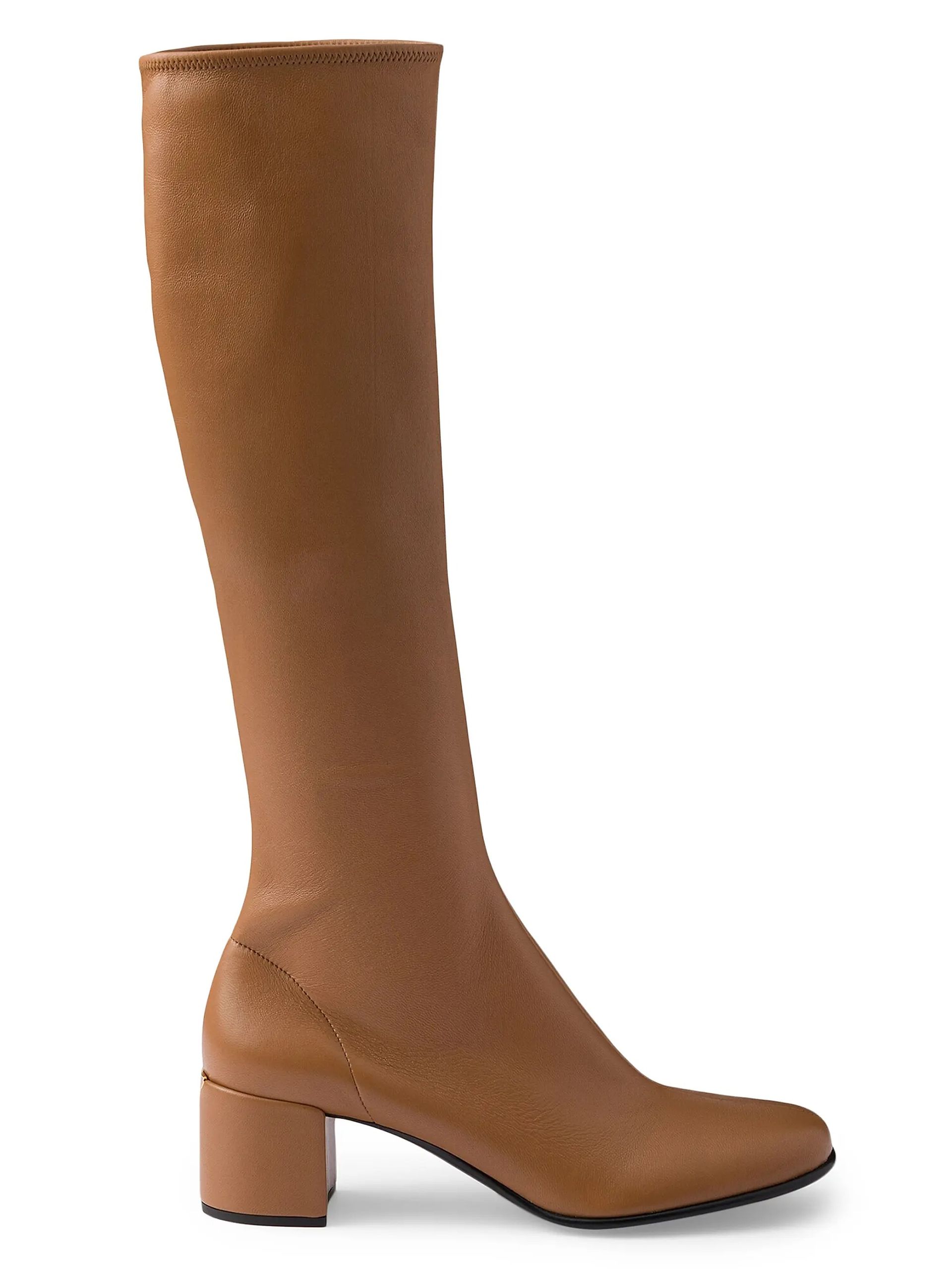 Stretch Nappa Leather Boots
