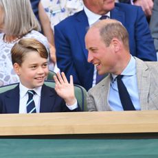 Prince George and Prince William attend Wimbledon
