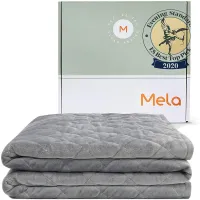 2. Mela Weighted Blanket: View at Amazon