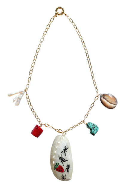 5. Serendipitous Project Ariel Kellogg x Serendipitous Project 'Island Gem' Charm Necklace