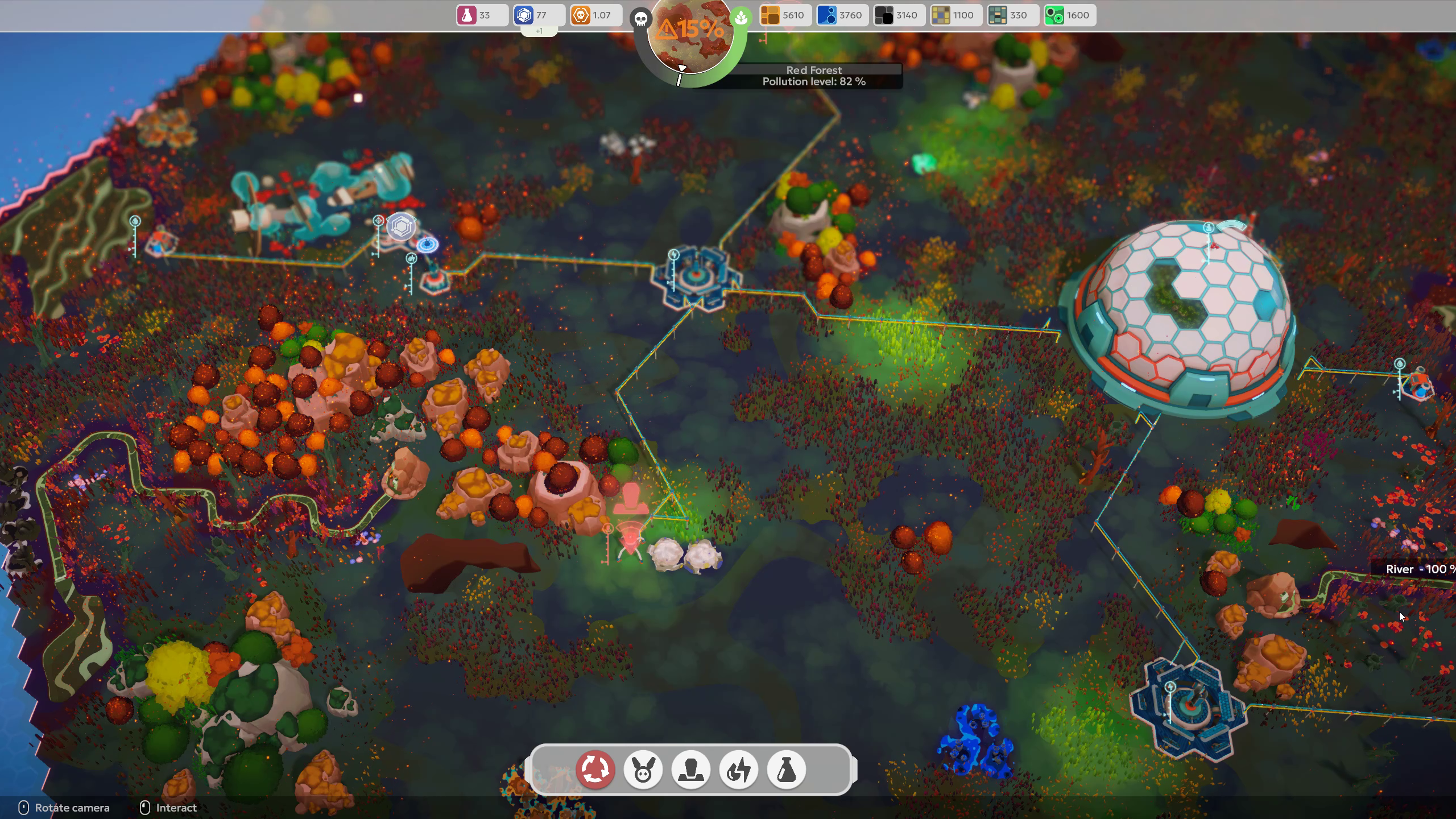 Energy network in BioEden