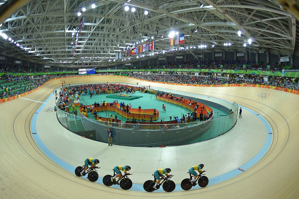 The Australian team pursuit squad