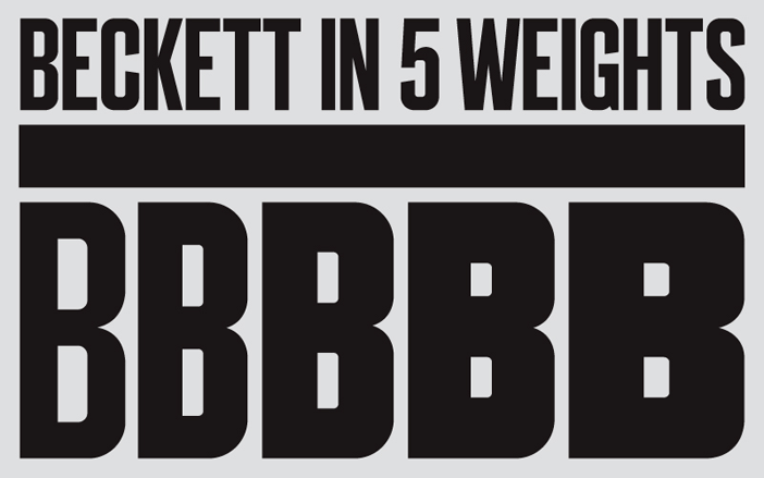 Typeface name: A2 Beckett