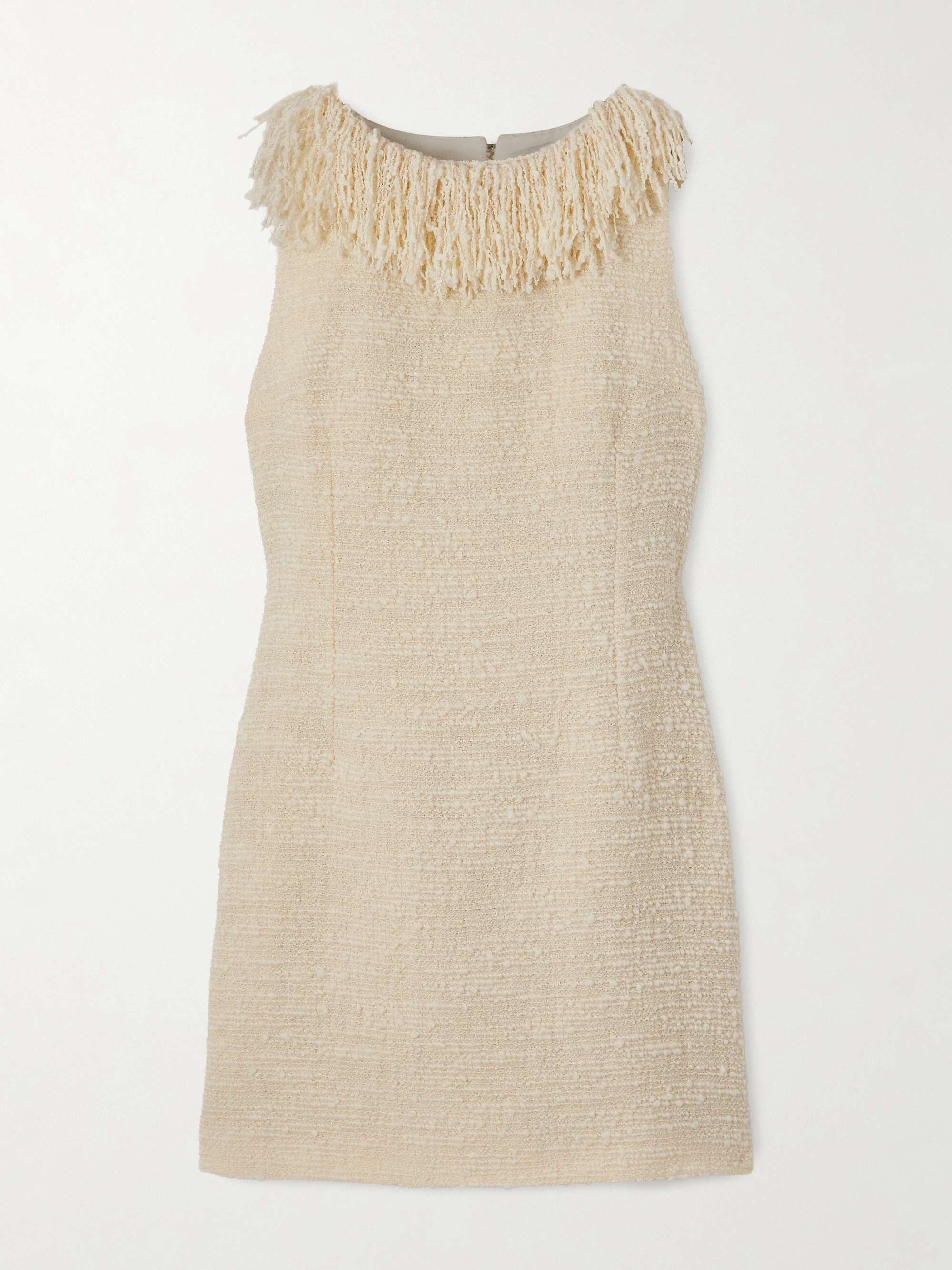 Soho Tweed Fringe Minidress