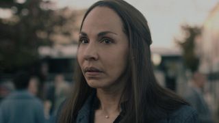 Rita looks uneasy greeting Serena in New Bethlehem.