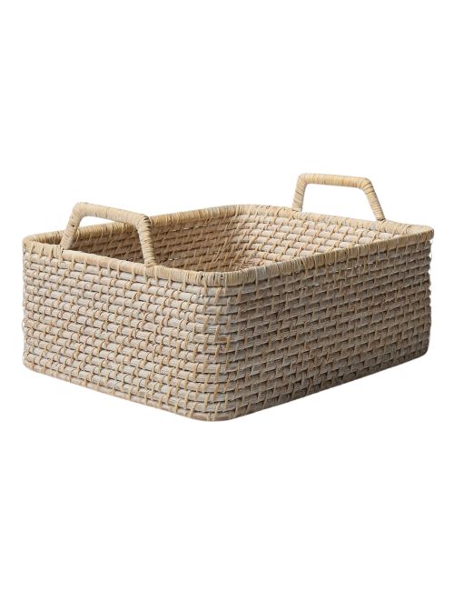 Modern Weave Low Handle Basket