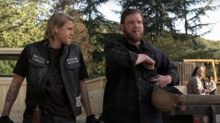 Charlie Hunnam and Ryan Hurst on Sons of Anarchy