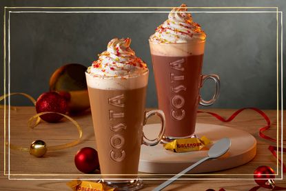 Costa Christmas 2022 menu features a latte Inspired By Toblerone® And Hot Chocolate Inspired By Toblerone®_2022