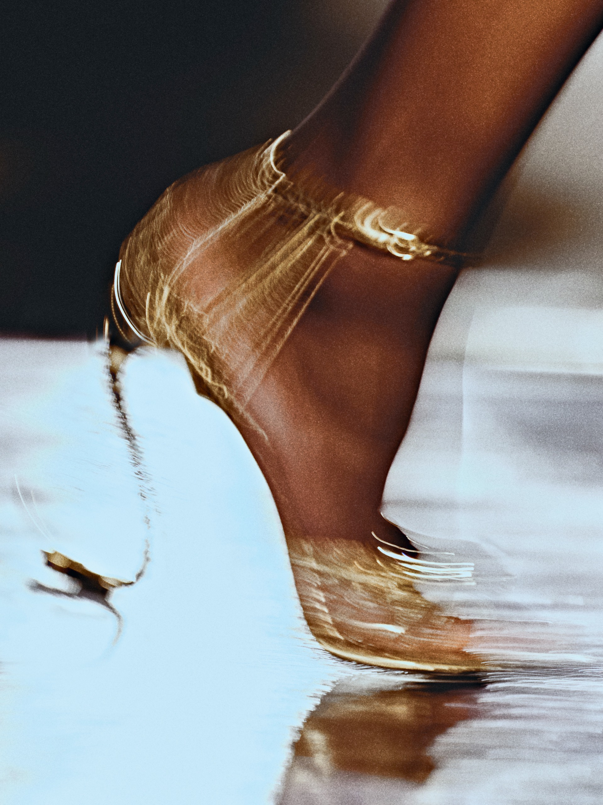 Saint Laurent golden heels