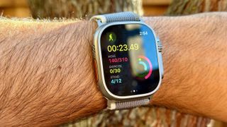 A hiking activity on the Apple Watch Ultra 2