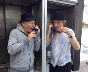 Patrick Stewart and Ian McKellen make New York fun again with joyous photos, then leave