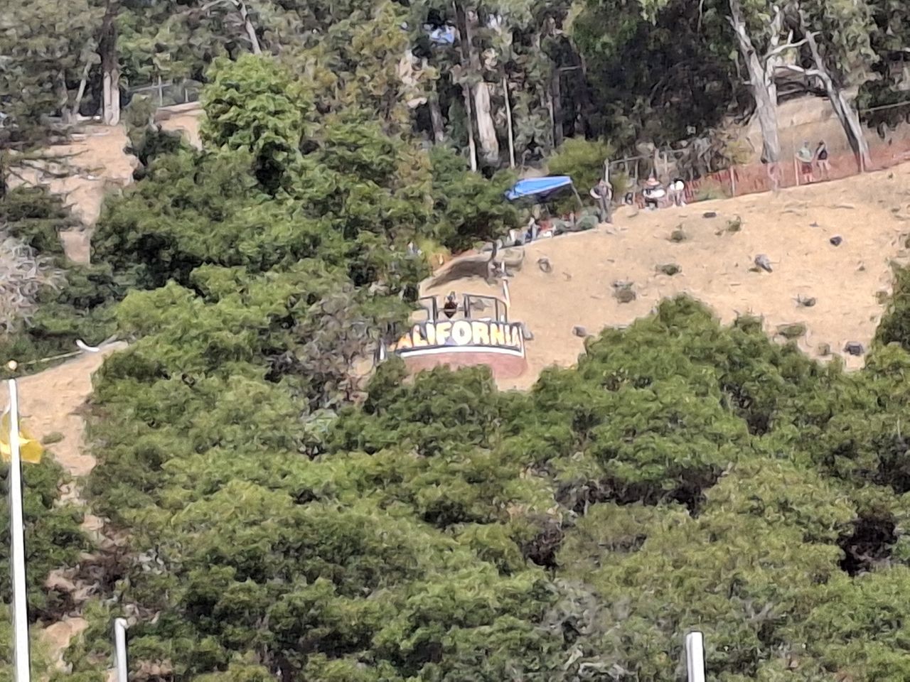 Cannon on Tightwad Hill at Cal Football game shot at 8x zoom by Galaxy A35