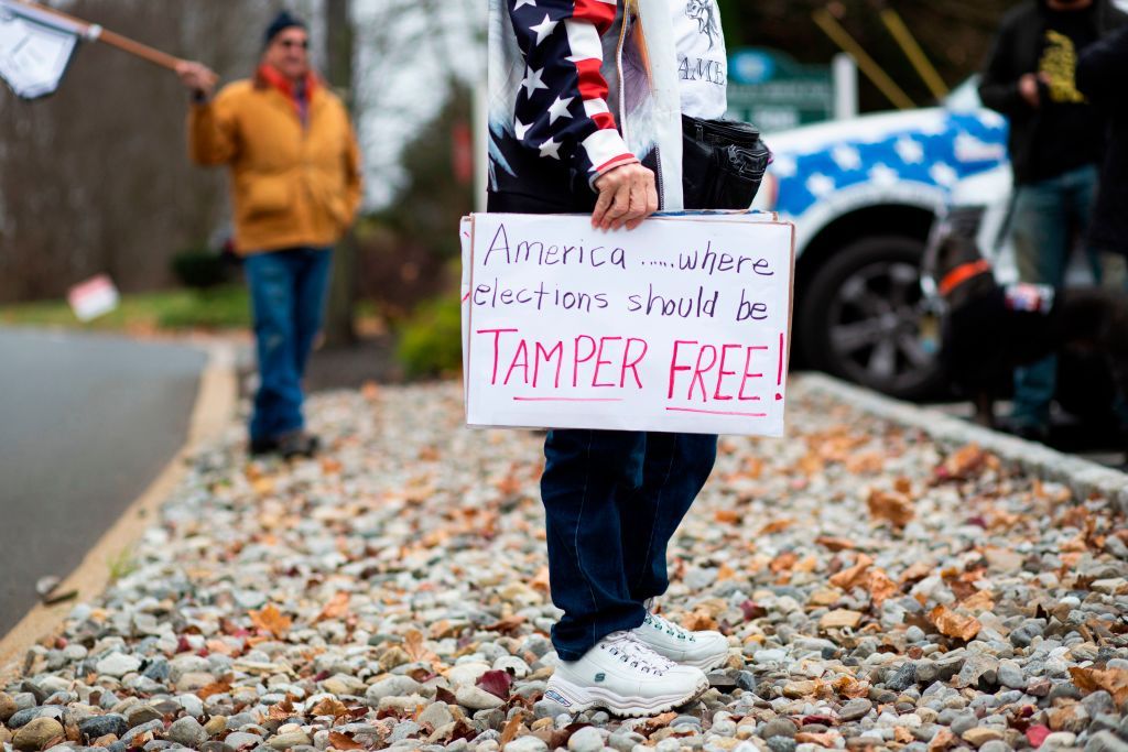 Pro-Trump protester