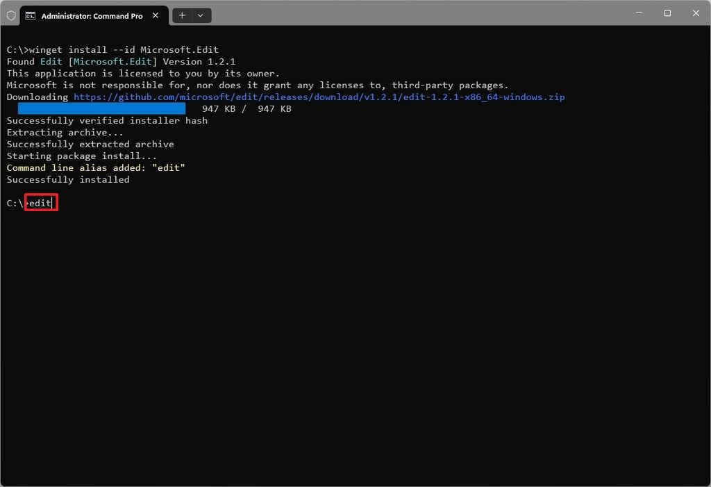 How to edit text files directly from Command Prompt and PowerShell on ...