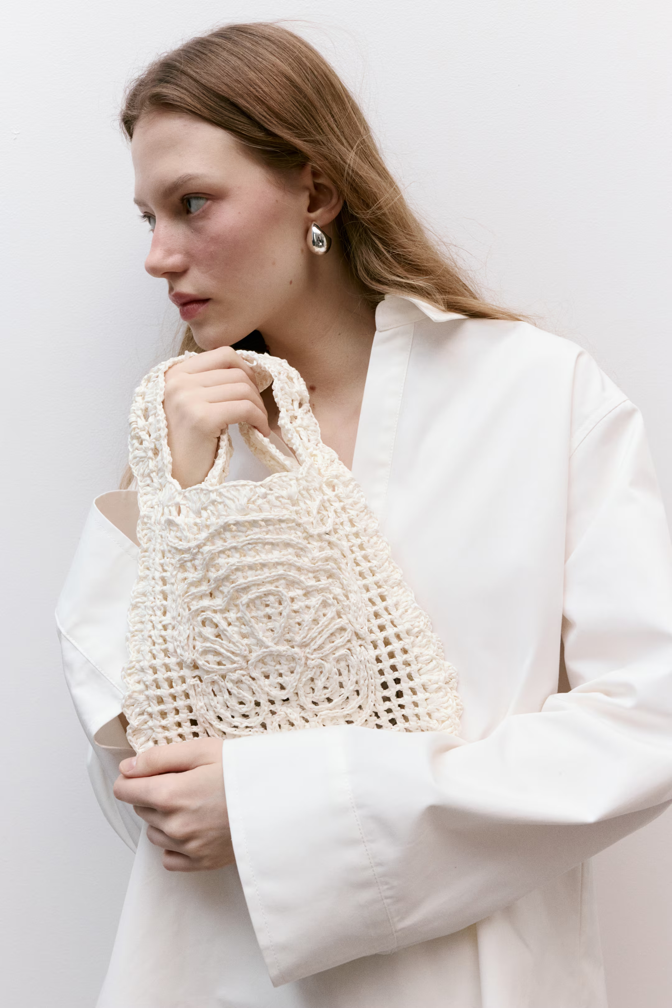 H&amp;M, Straw Clutch