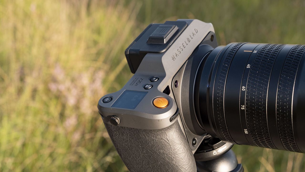 Hasselblad X2D II 100C camera outdoors at first light