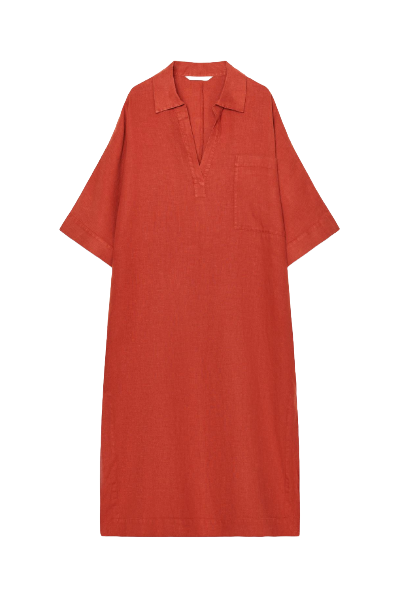 ZARA, Zw Collection 100% Linen Tunic Dress