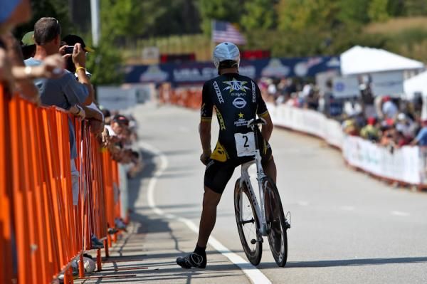 Taylor Phinney (Trek Livestrong/U23) waits to see if he has won.