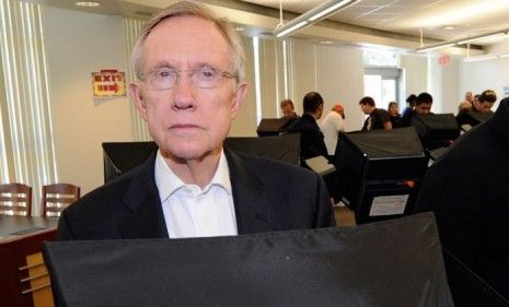 Harry Reid cast his ballot early in Nevada.