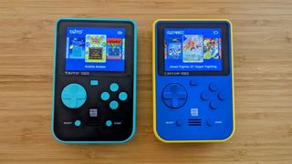 Best retro game consoles; two small handheld game consoles