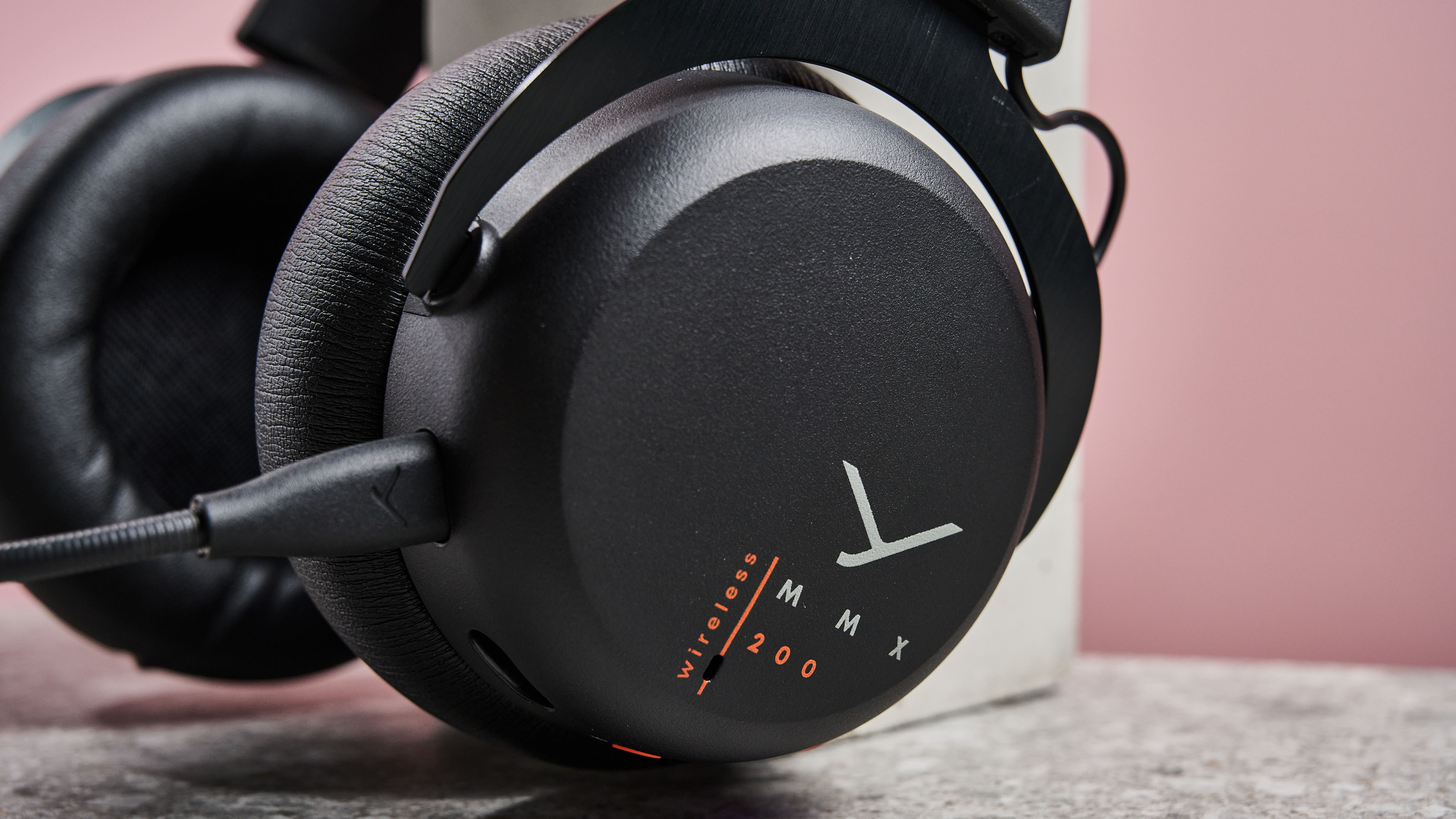 Close-up of Beyerdynamic MMX 200 Wireless driver