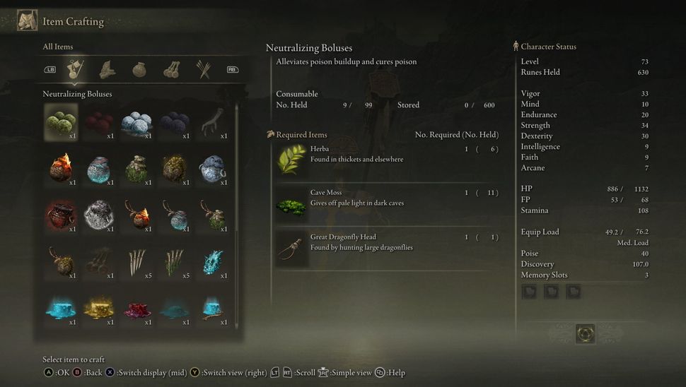 Learn how to craft items and where to find crafting recipes in Elden