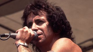 Bon Scott on stage in 1978
