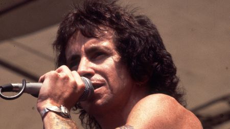 Bon Scott on stage in 1978