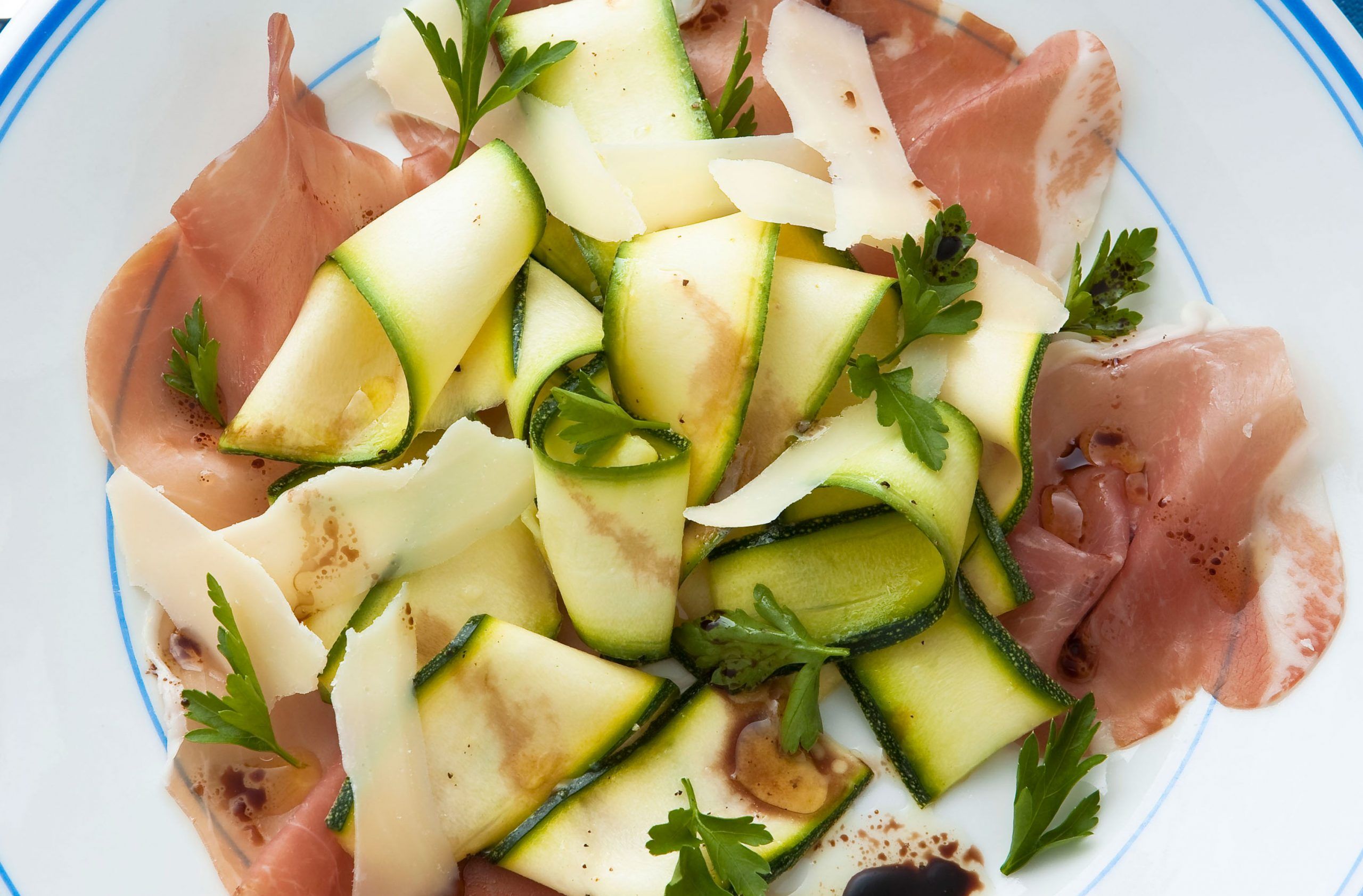 Courgette and Parma ham salad recipe