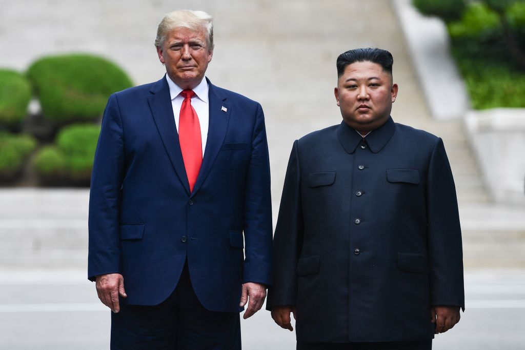 Donald Trump and Kim Jong Un.