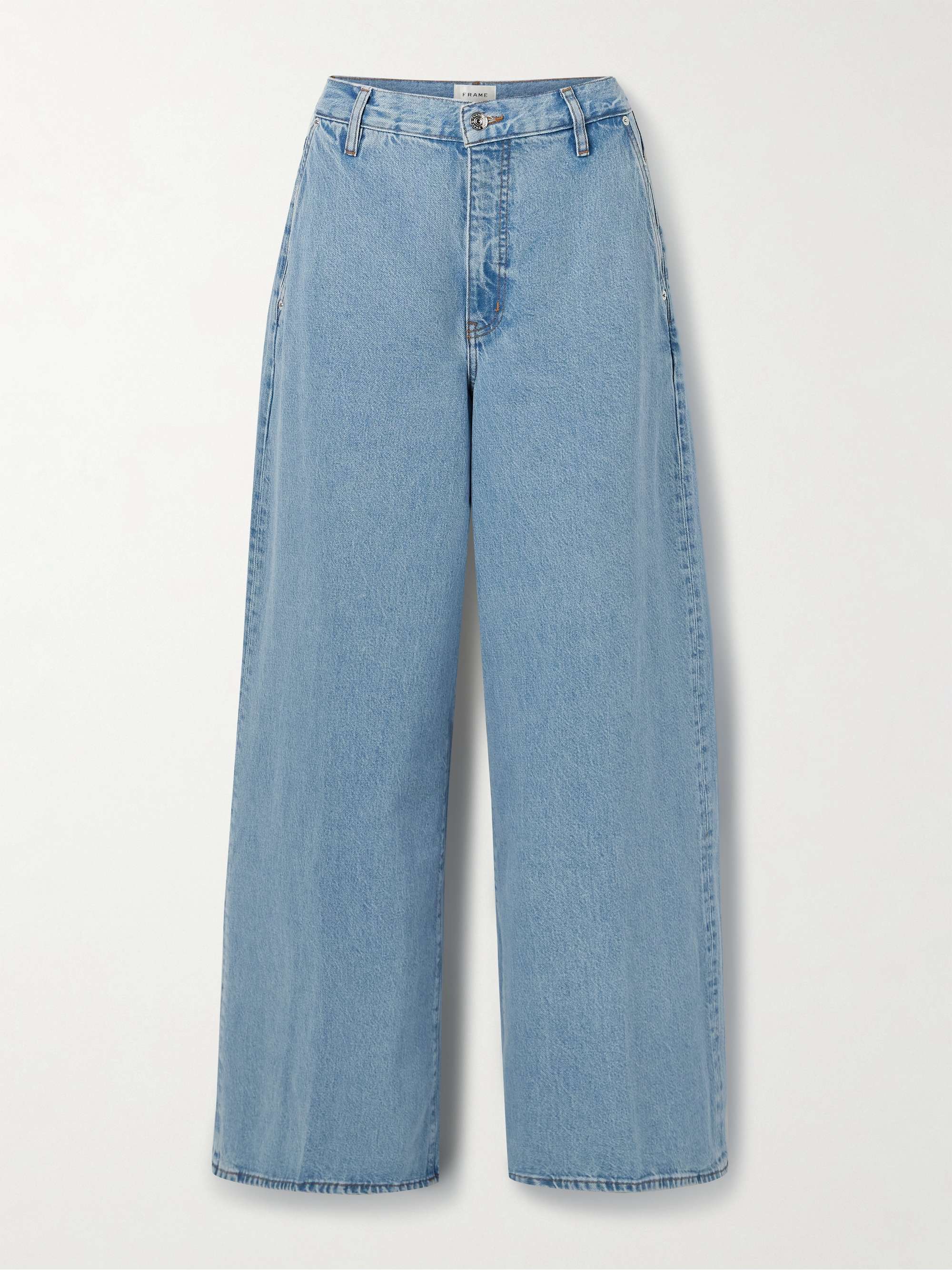 The Drape Mid-Rise Wide-Leg Organic Jeans