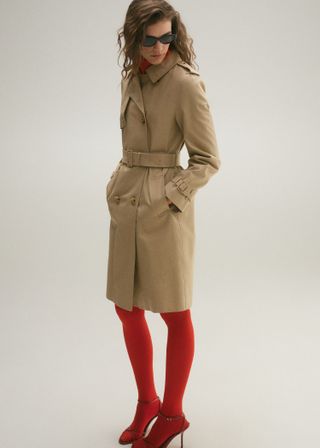 Classic Trench Coat With Belt - Women | Mango United Kingdom