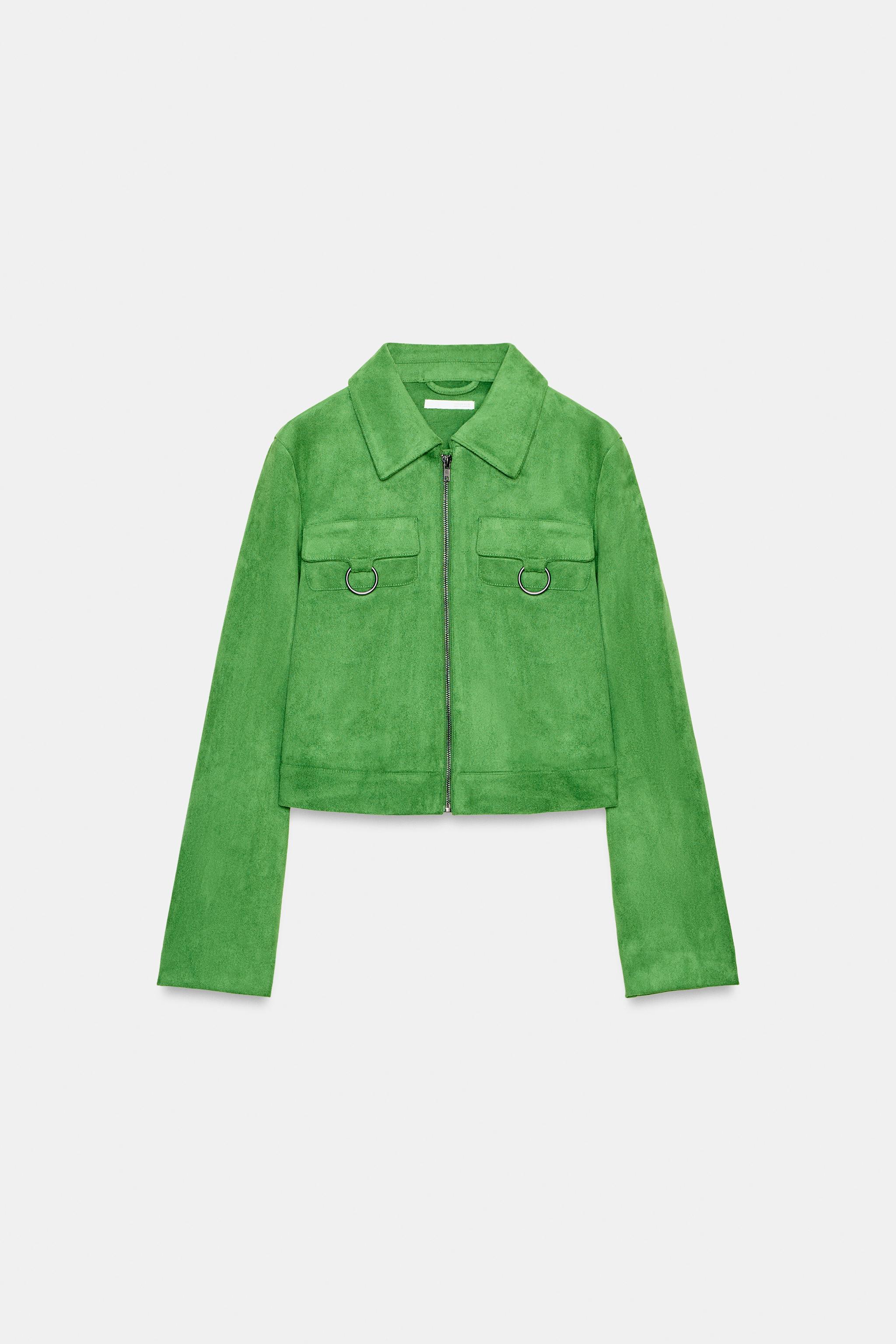 Faux Suede Cropped Jacket