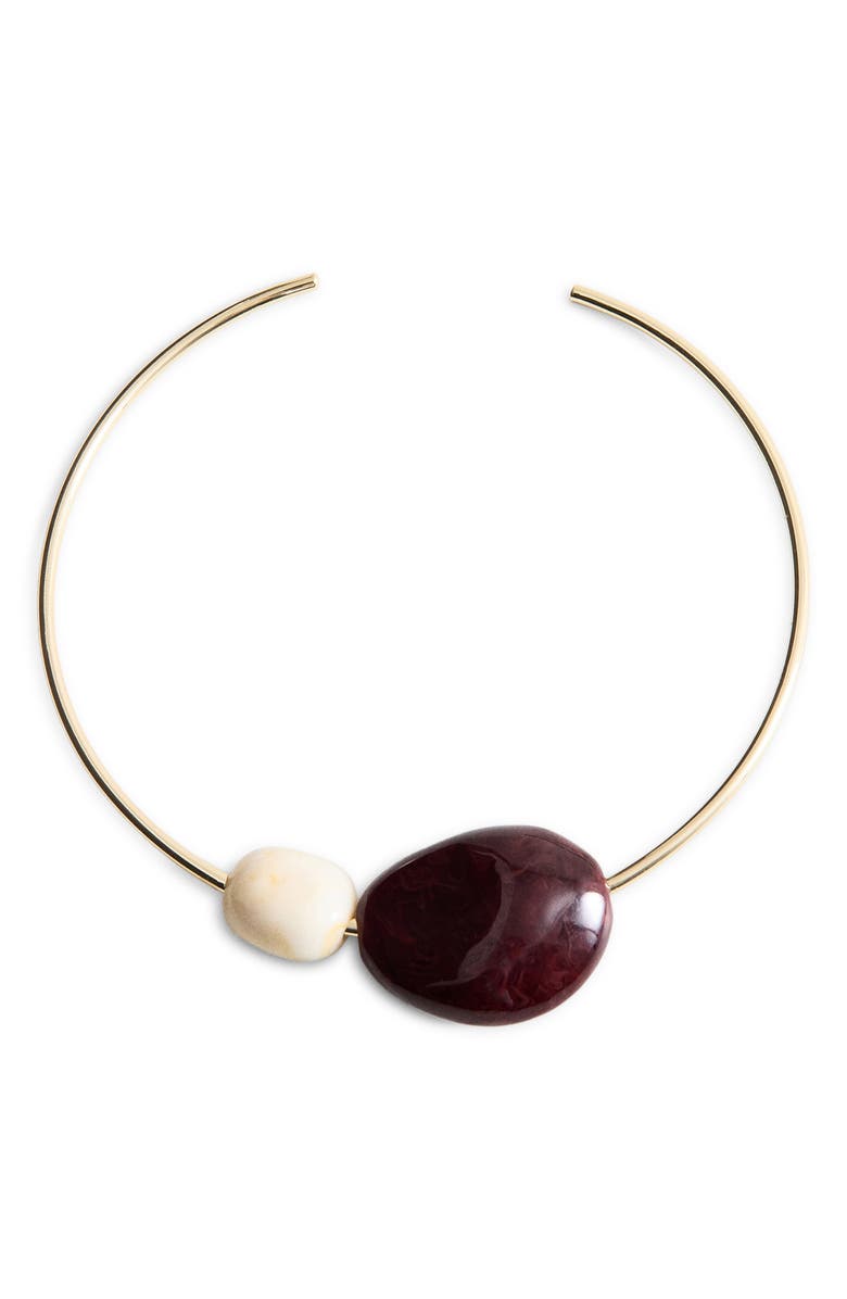 Rigid Bead Choker Necklace