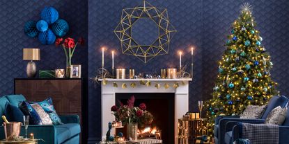 Interior design for christmas decorating