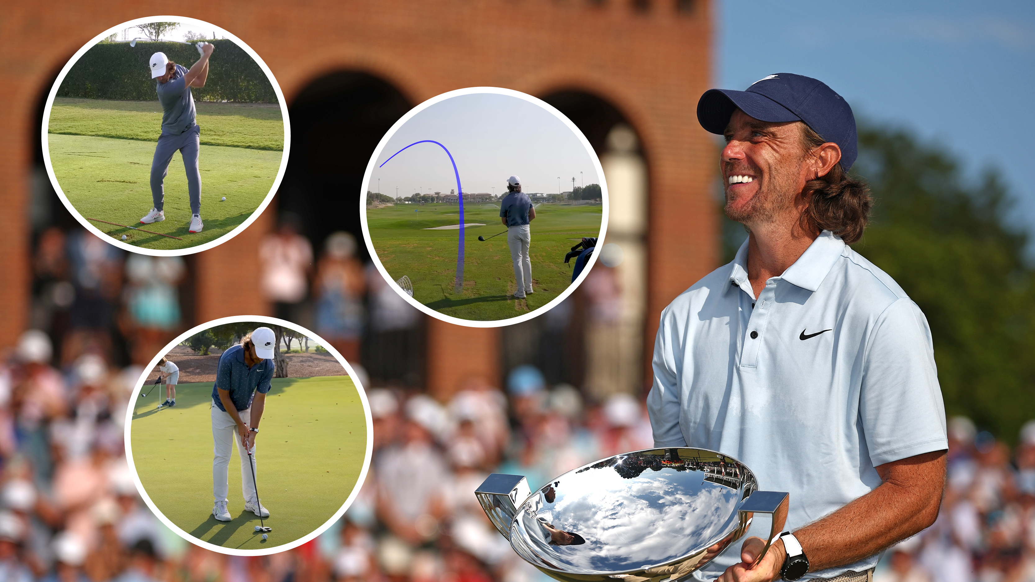 Photo of Tommy Fleetwood swinging left handed