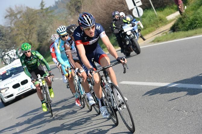 Mathias Br&auml;ndle (IAM Cycling) in the breakaway