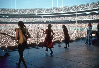 Heart onstage at the Oakland Coliseum on May 30, 1977 in Oakland, California