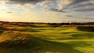 The 472 yards par 4, 13th hole 'Burmah' on the Old Course at Royal Troon Golf Club