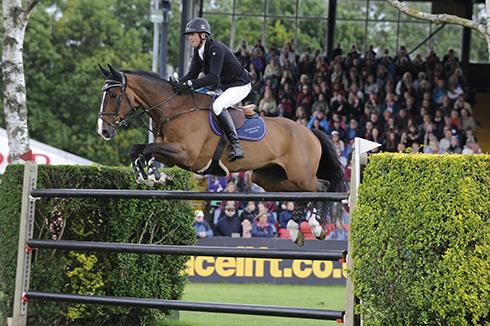 Trevor Breen riding Adventure De Kannan in the Hickstead Derby 2013