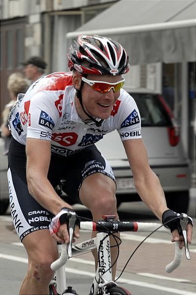 Lars Bak (CSC) was on the attack again.