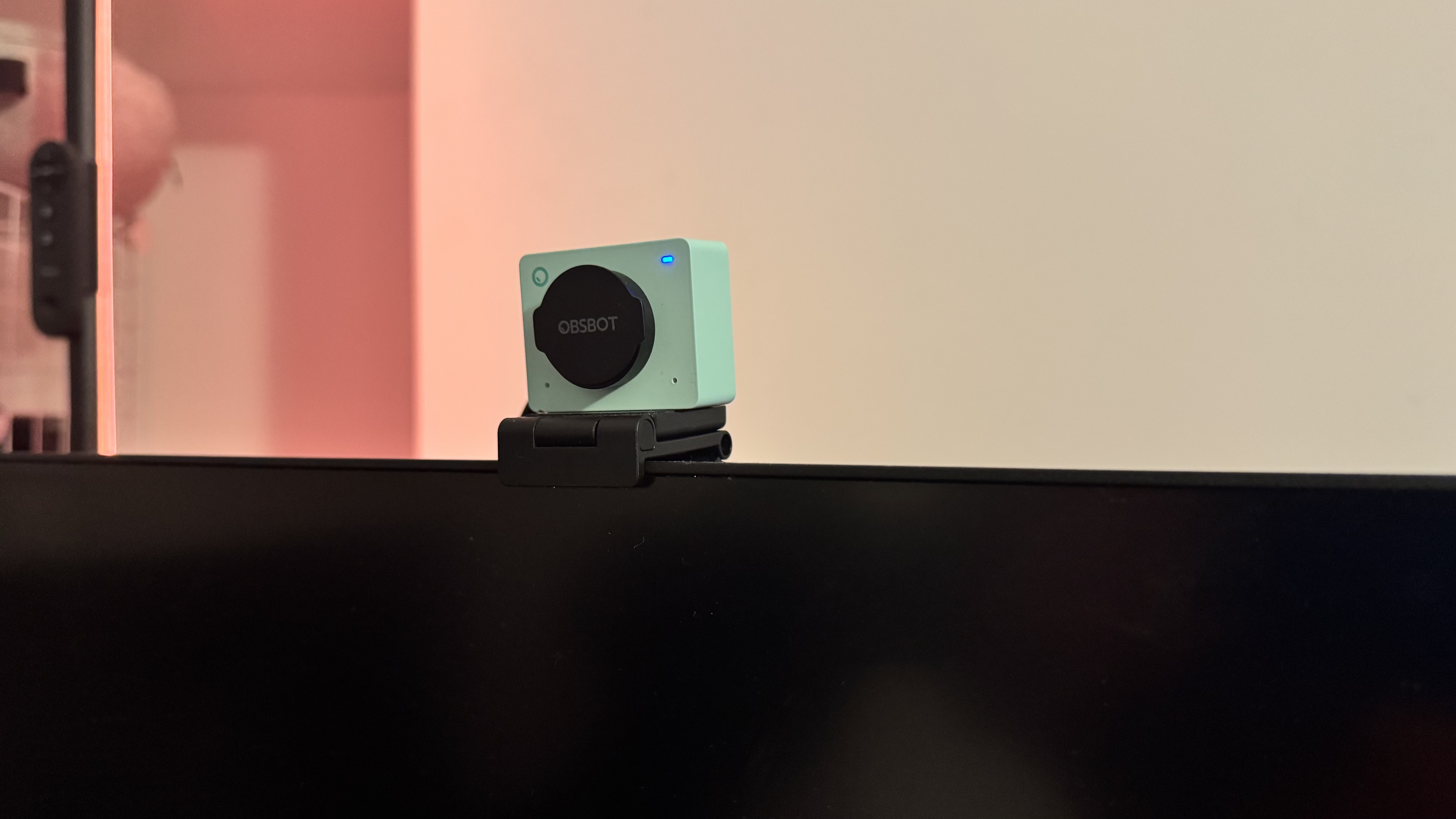 The Aurora Green OBSBot Meet 2 4K webcam