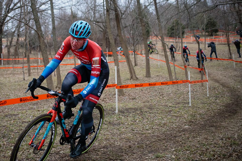 Jeremy Powers rode his way back onto the podium during the opening day of Ruts 'n' Guts