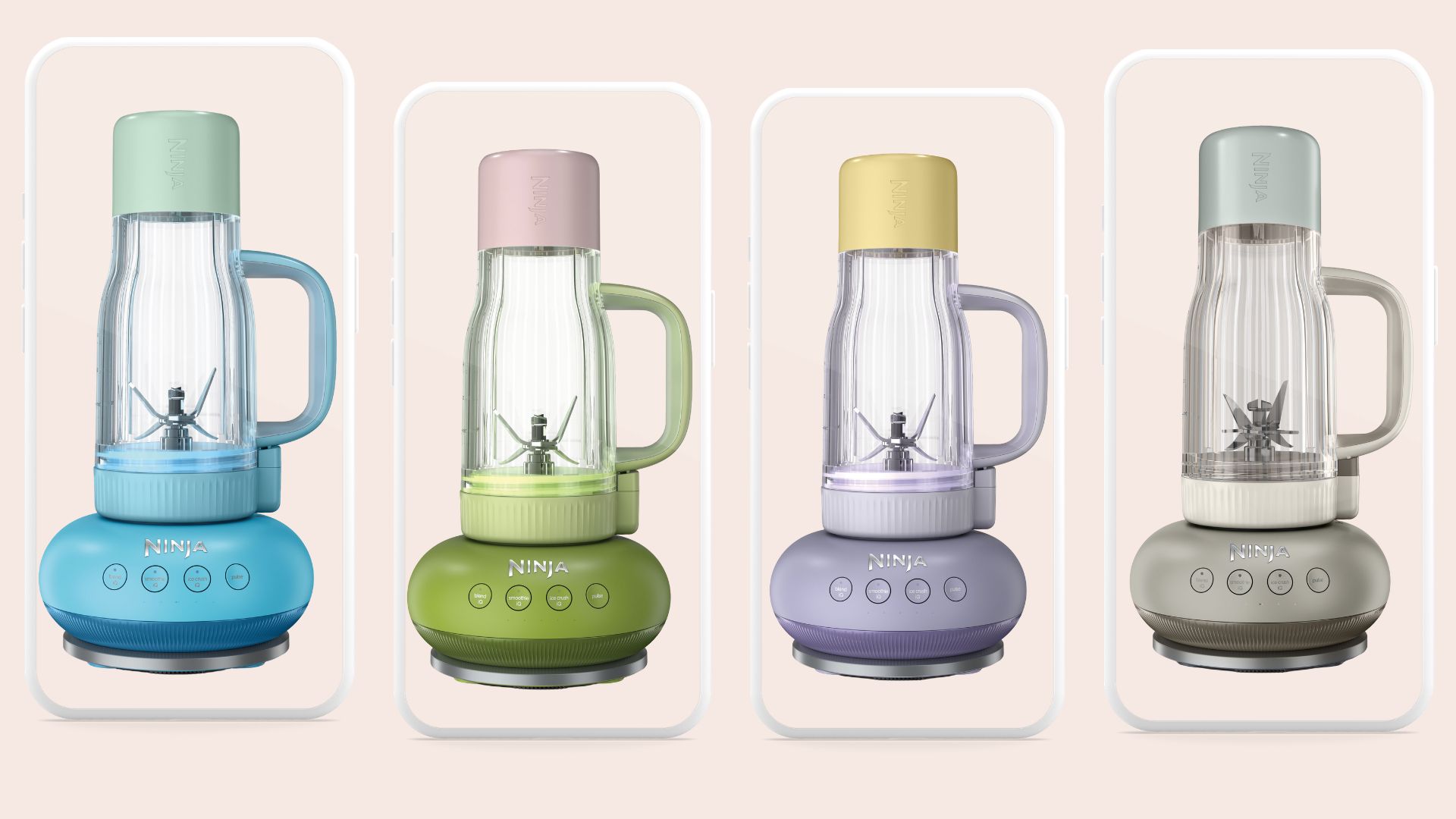 four different colours of the new Ninja Blendboss