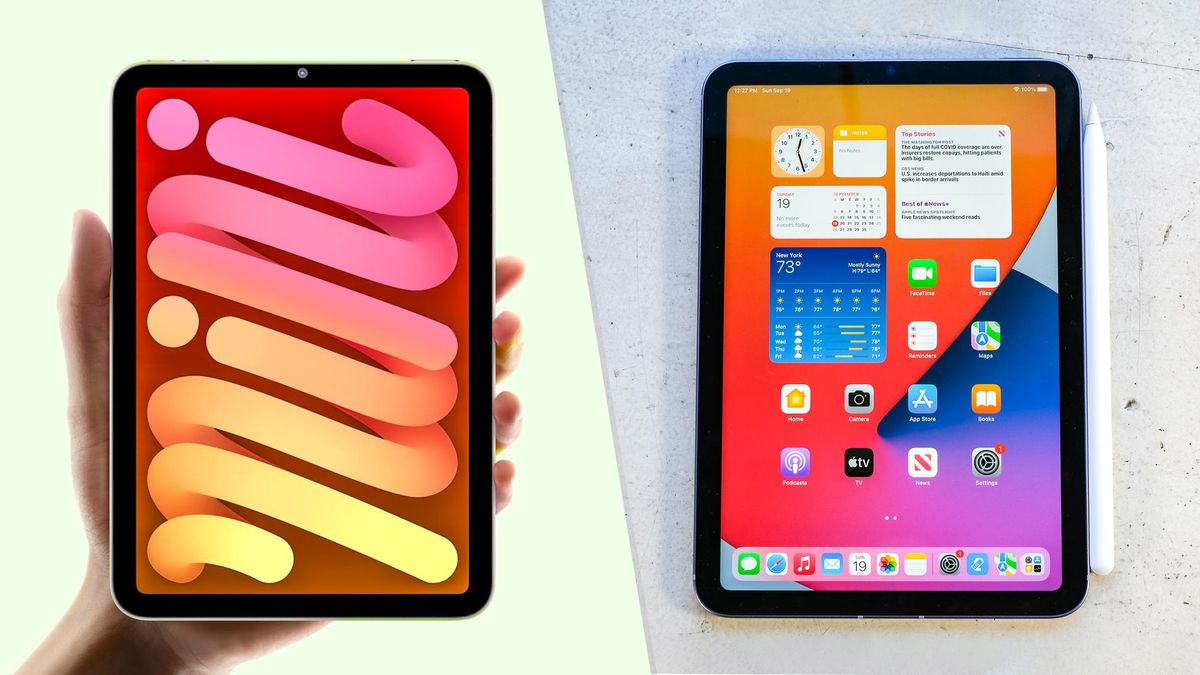 Apple iPad mini 7 vs iPad mini 6 lead image showing the two tablets side by side