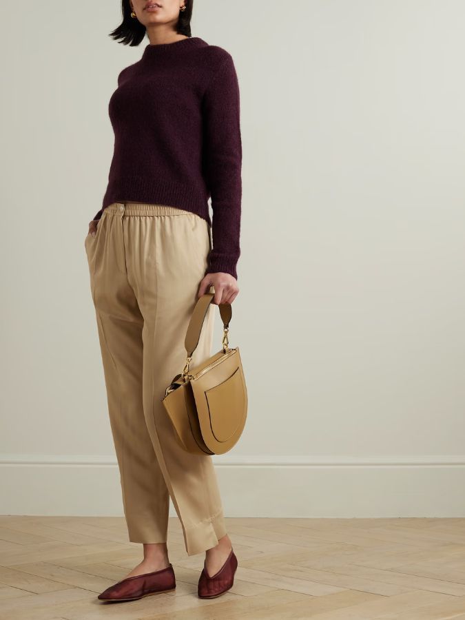 beige trousers