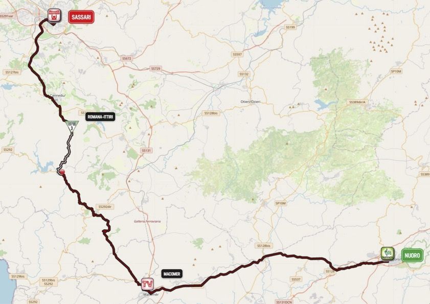 Giro d'Italia Donne 2023 Map