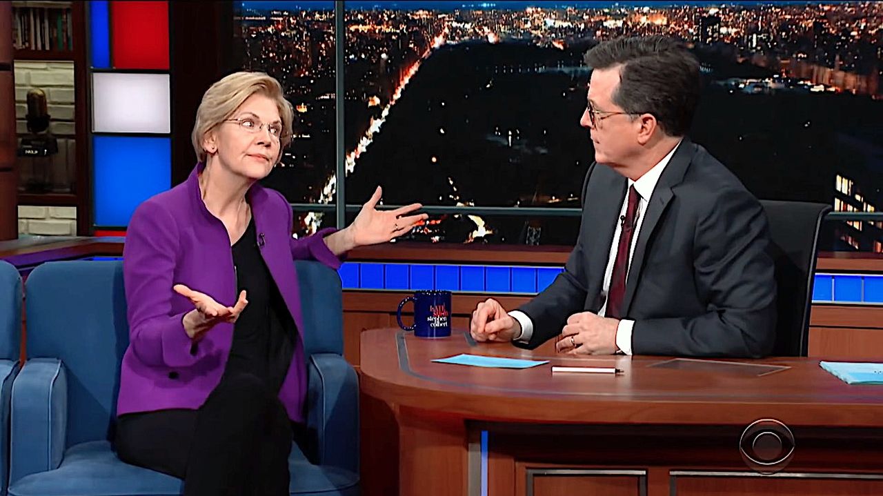 Elizabeth Warren on The Late Show